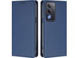 Custodia In Pelle Per Oppo A5/Oppo A3 Pro/Oppo A80/Oppo K12X, Custodia Flip Magnetica In Finto Cuoio Con Supporto Blu Scuro