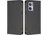 Custodia In Pelle Per Oneplus Nord Ce 2 5G, Custodia Flip Magnetica In Finto Cuoio Con Supporto Nero