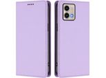 Custodia Per Motorola Moto G Stylus 5G 2023, Custodia Magnetica Antiurto Con Supporto In Finto Cuoio Flip Cover Viola