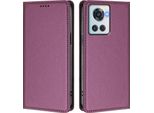 Custodia In Pelle Per Oneplus 10R, Custodia Magnetica In Finto Cuoio Con Supporto Viola