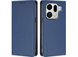 Custodia Per Telefono Cellulare Per Oppo Find X9 Pro, Flip Cover In Finto Cuoio Antiurto Magnetica Con Supporto Blu Scuro