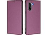 Custodia Per Telefono Cellulare Per Oneplus Nord CE5 / Ace 5 Racing, Flip Cover In Finto Cuoio Antiurto Custodia Magnetica Con Supporto Viola