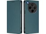 Custodia Per Telefono Cellulare Per Oppo Find X8S+, Custodia Magnetica Antiurto Con Supporto In Finto Cuoio Flip Cover Verde