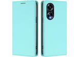 Custodia In Pelle Per Oppo A98 / Oppo A1 5G, Flip Case Magnetico In Finto Cuoio Con Supporto Verde Menta