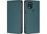 Custodia In Pelle Per Motorola Moto G Stylus 5G 2021, Custodia Flip Magnetica In Finto Cuoio Con Supporto Verde