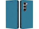 Custodia Per Telefono Cellulare Per Itel A95, Flip Cover In Finto Cuoio Antiurto Custodia Magnetica Con Supporto Blu