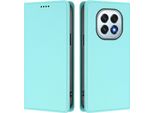 Custodia Per Telefono Cellulare Per Oppo F29, Flip Cover In Finto Cuoio Antiurto Custodia Magnetica Con Supporto Turchese