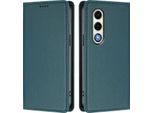 Custodia Per Cellulare Per Itel S25, Custodia Magnetica Antiurto Flip Cover In Finto Cuoio Con Supporto Verde