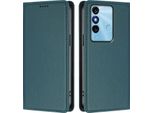 Custodia In Pelle Per Itel P38, Flip Case Magnetico In Finto Cuoio Con Supporto Verde