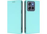 Custodia In Pelle Per Motorola Edge 60 Stylus/Moto G Stylus 5G 2025, Custodia Flip Magnetica In Finto Cuoio Con Supporto Verde Menta