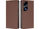 Custodia Per Telefono Cellulare Per Honor 80 Gt, Flip Cover In Finto Cuoio Antiurto Magnetica Con Supporto Marrone