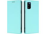 Custodia In Pelle Per Samsung Galaxy A41, Flip Case Magnetico In Finto Cuoio Con Supporto Verde Menta