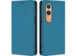 Custodia Per Oneplus Nord CE4 Lite, Custodia Magnetica Antiurto Con Supporto In Finto Cuoio Flip Cover Blu
