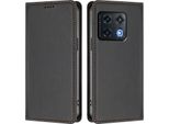 Custodia Per Telefono Cellulare Per Oneplus 10 Pro, Flip Cover In Finto Cuoio Antiurto Magnetica Con Supporto Nero