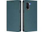 Custodia In Pelle Per Oneplus Nord CE5 / Ace 5 Racing, Custodia Flip Magnetica In Finto Cuoio Con Supporto Verde