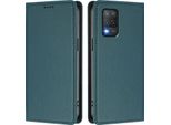 Custodia In Pelle Per Realme 8 5G, Flip Case Magnetico In Finto Cuoio Con Supporto Verde