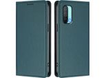 Custodia Per Telefono Cellulare Per Oneplus Nord Ce 5G, Flip Cover In Finto Cuoio Antiurto Custodia Magnetica Con Supporto Verde