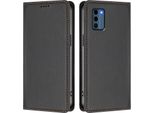 Custodia In Pelle Per Nokia C300, Flip Case Magnetico In Finto Cuoio Con Supporto Nero
