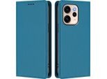 Custodia In Pelle Per Oppo Reno15 5G, Custodia Magnetica In Finto Cuoio Flip Con Supporto Lake Blu