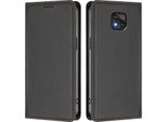 Custodia In Pelle Per Motorola Moto G Power 2021, Custodia Flip Magnetica In Finto Cuoio Con Supporto Nero