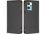 Custodia Per Telefono Cellulare Per Oneplus Nord Ce 2 Lite 5G/Nord 2 Lite, Flip Cover In Finto Cuoio Antiurto Magnetica Con Supporto Nero