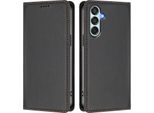 Custodia In Pelle Per Samsung Galaxy M52 5G, Flip Case Magnetico In Finto Cuoio Con Supporto Nero