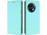 Custodia In Pelle Per Oneplus 11R, Custodia Magnetica In Finto Cuoio Con Supporto Verde Menta