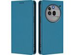 Custodia Per Telefono Cellulare Per Nulla Phone 3A Pro, Flip Cover In Finto Cuoio Antiurto Custodia Magnetica Con Supporto Blu