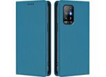 Custodia In Pelle Per Oppo A94 5G, Custodia Magnetica In Finto Cuoio Flip Con Supporto Lago Blu