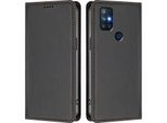 Custodia In Pelle Per Oneplus Nord N10 5G, Custodia Flip Magnetica In Finto Cuoio Con Supporto Nero