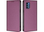 Custodia Per Nokia C300, Flip Cover In Finto Cuoio Antiurto Magnetica Con Supporto Viola