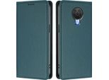 Custodia Per Cellulare Per Nokia G20 /Nokia G10 /Nokia 6.3, Flip Cover In Finto Cuoio Antiurto Magnetica Con Supporto Verde