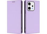 Custodia Per Oppo Reno14 Pro 5G, Custodia Magnetica Antiurto Con Supporto In Finto Cuoio Flip Cover Viola