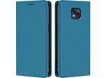 Custodia In Pelle Per Motorola Moto G Power 2021, Custodia Flip Magnetica In Finto Cuoio Con Supporto Lago Blu