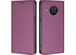 Custodia In Pelle Per Nokia X20 /Nokia X10, Flip Case Magnetico In Finto Cuoio Con Supporto Viola
