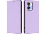 Custodia Per Cellulare Per Oukitel C35 / Oukitel C36, Flip Cover In Finto Cuoio Antiurto Magnetica Con Supporto Viola