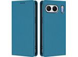 Custodia In Pelle Per Oneplus Nord 4, Custodia Flip Magnetica In Finto Cuoio Con Supporto Lake Blu