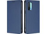Custodia Per Telefono Cellulare Per Oneplus Nord Ce 5G, Flip Cover In Finto Cuoio Antiurto Custodia Magnetica Con Supporto Blu Scuro