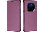 Custodia Per Telefono Cellulare Per Honor Gt Pro, Flip Cover In Finto Cuoio Antiurto Magnetica Con Supporto Viola