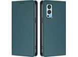 Custodia Per Telefono Cellulare Per Oneplus Nord 2 5G, Flip Cover In Finto Cuoio Antiurto Custodia Magnetica Con Supporto Verde