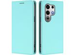 Custodia In Pelle Per Itel S25 Ultra, Custodia Magnetica In Finto Cuoio Flip Con Supporto Verde Menta