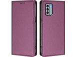 Custodia Per Telefono Cellulare Per Nokia G22, Flip Cover In Finto Cuoio Antiurto Magnetica Con Supporto Viola