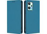 Custodia In Pelle Per Oneplus Nord Ce 2 Lite 5G/Nord 2 Lite, Custodia Flip Magnetica In Finto Cuoio Con Supporto Lago Blu