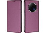 Custodia Per Oppo F29 Pro, Flip Cover In Finto Cuoio Antiurto Magnetica Con Supporto Viola