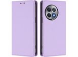 Custodia Per Telefono Cellulare Per Oneplus Ace 2 Pro, Flip Cover In Finto Cuoio Antiurto Magnetica Con Supporto Viola