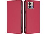 Custodia Per Motorola Moto G Stylus 5G 2023, Custodia Magnetica Antiurto Con Supporto In Finto Cuoio Flip Cover Rosso