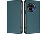 Custodia In Pelle Per Oneplus 11R, Custodia Magnetica In Finto Cuoio Con Supporto Verde