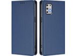 Custodia In Pelle Per Motorola Moto G Stylus 2021 4G, Custodia Flip Magnetica In Finto Cuoio Con Supporto Blu Scuro