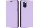 Custodia In Pelle Per Oppo A52 / A92 / A72 4G, Custodia Magnetica In Finto Cuoio Con Supporto Viola Chiaro