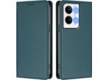 Custodia In Pelle Per Oppo Reno9 / Reno9 Pro 5G, Custodia Magnetica In Finto Cuoio Con Supporto Verde